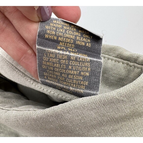 Vintage Eddie Bauer Men’s XL Gray Cotton Button Down Long Sleeve Shirt USA 90s - Picture 8 of 9